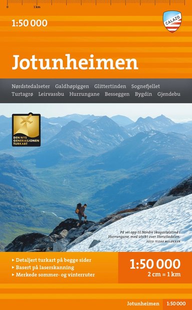 bokomslag Turkart Jotunheimen 1:50.000
