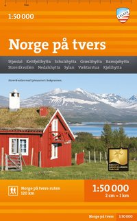 bokomslag Norge pa tversturen (Stjørdal - Sylan) 1:50.000