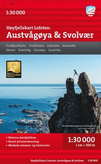 bokomslag Høyfjellskart Lofoten: Austvågøya - Svolvær 1:30.000