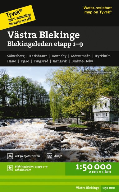 bokomslag Västra Blekinge 1:50.000