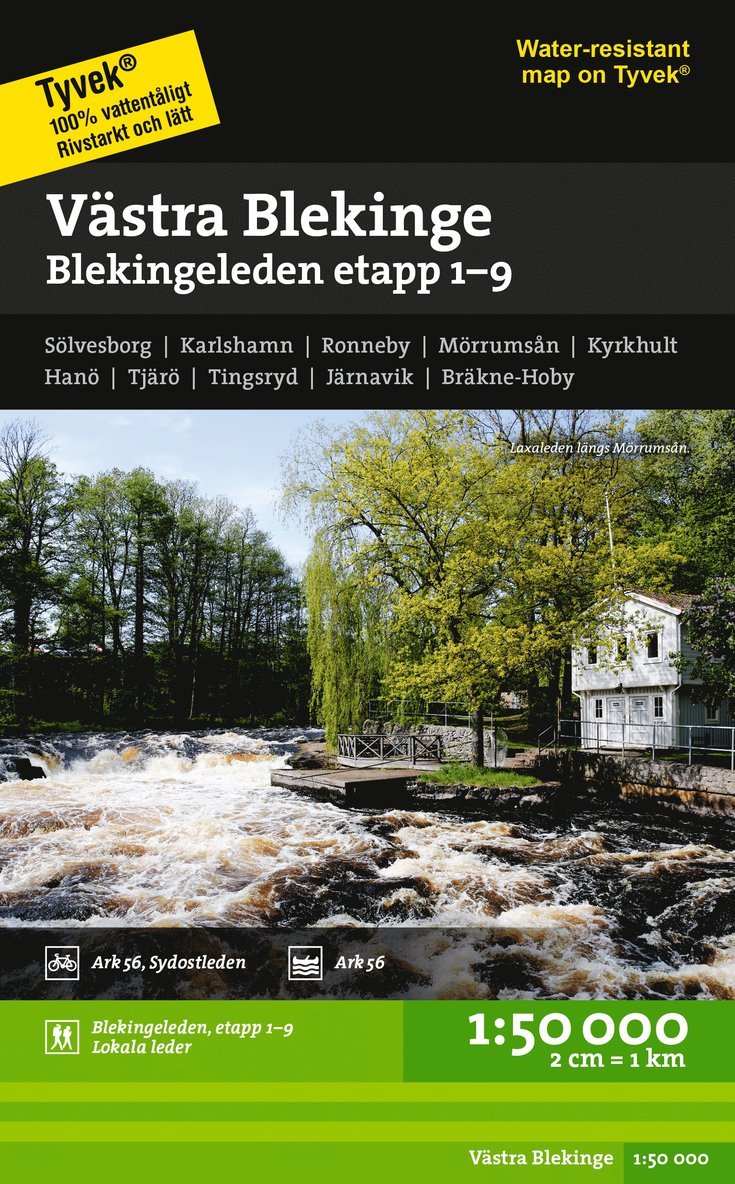 Västra Blekinge 1:50.000, Övrigt