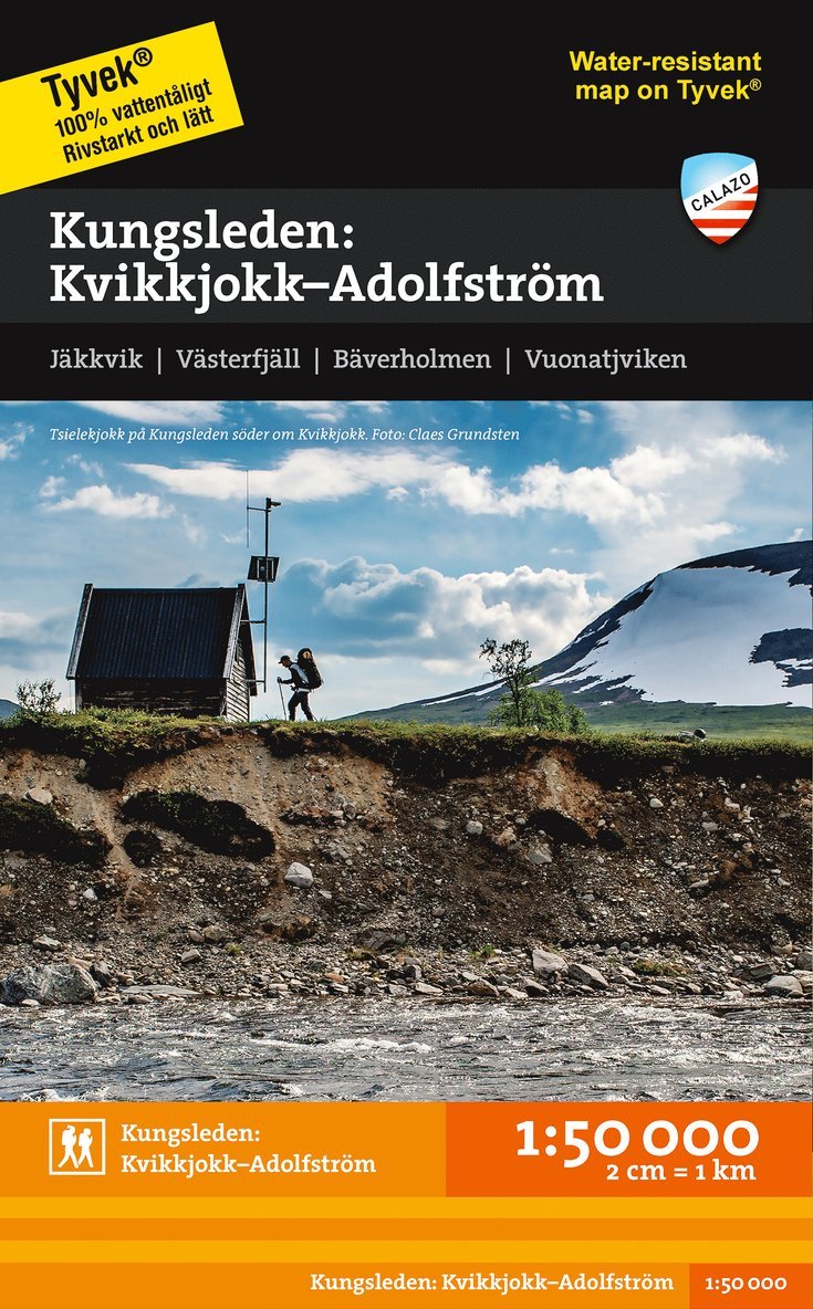 Kungsleden: Kvikkjokk - Adolfström 1:50.000 1