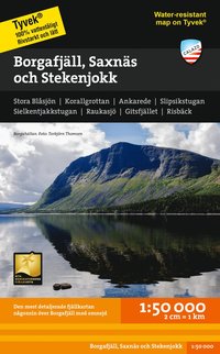 bokomslag Borgafjäll, Saxnäs & Stekenjokk 1:50 000