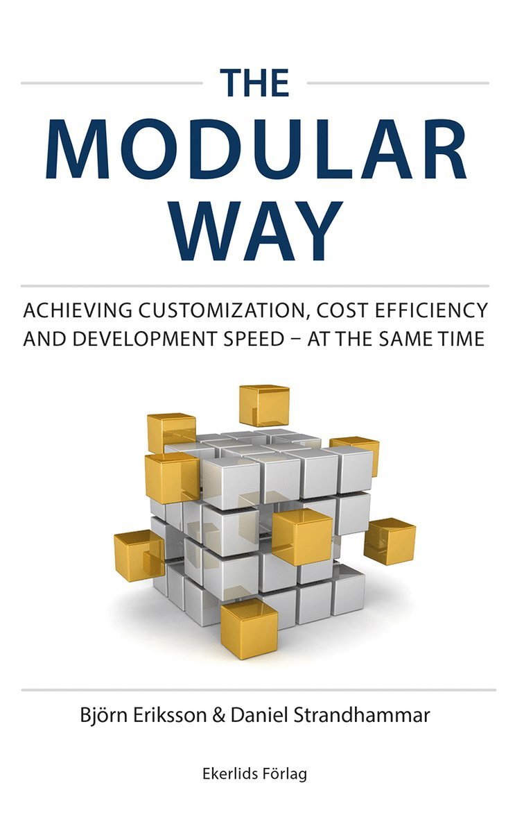 The modular way : achieving customization, cost efficiency and development speed - at the same time 1