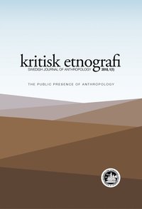 bokomslag kritisk etnografi - Swedish Journal of Anthropology, 2018, Vol 1