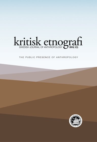 bokomslag kritisk etnografi - Swedish Journal of Anthropology, 2018, Vol 1