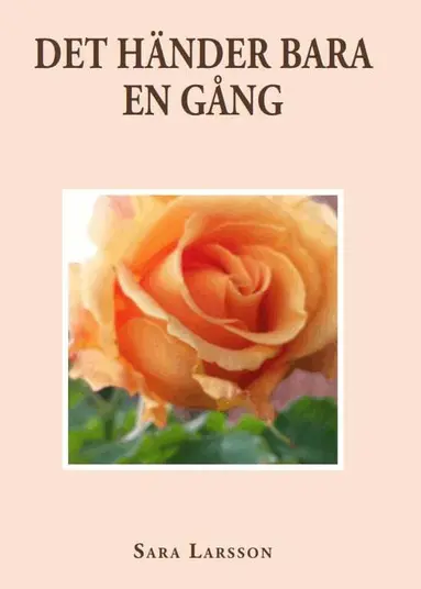 Sara Larsson - Det händer bara en gång, Häftad