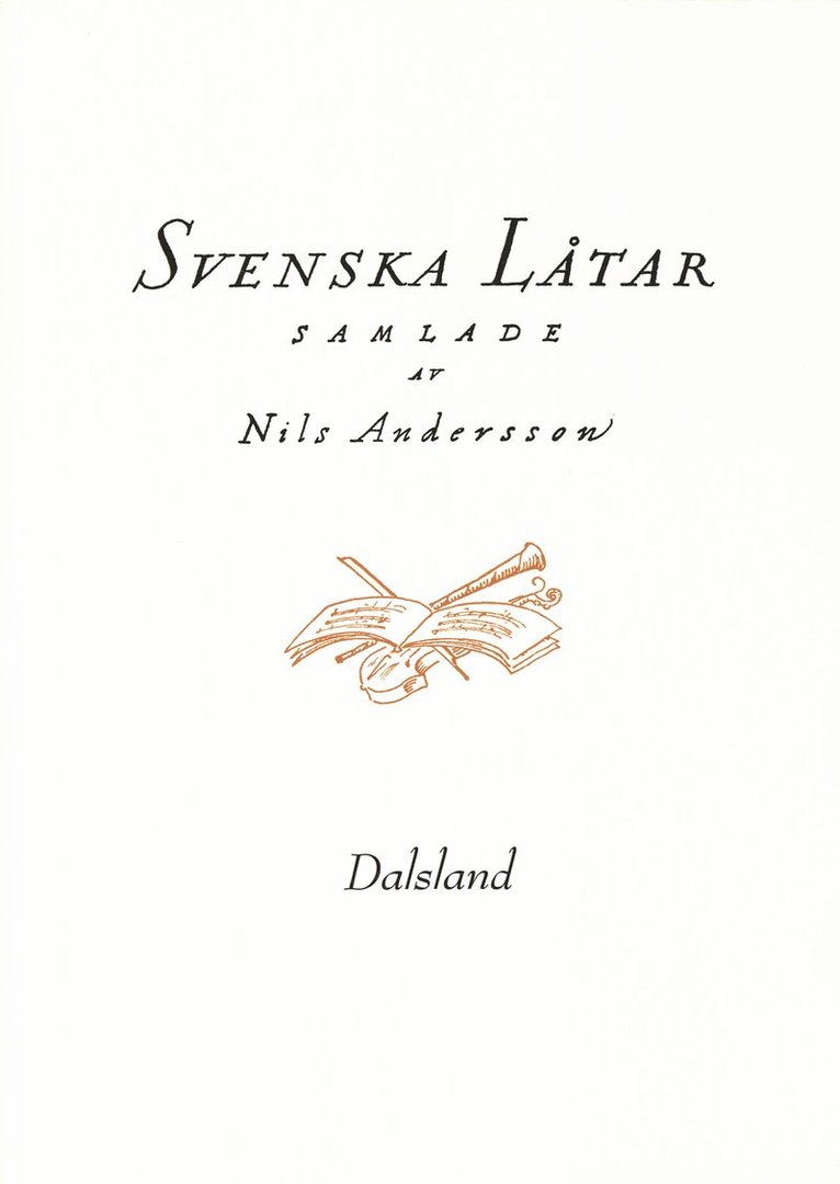 Svenska låtar Dalsland 1
