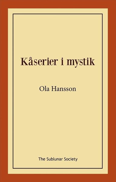 bokomslag Kåserier i mystik