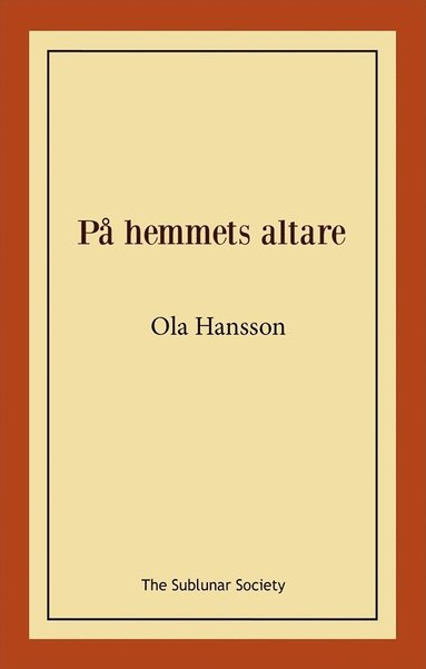 bokomslag På hemmets altare