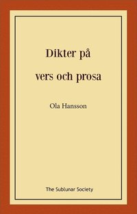 bokomslag Dikter på vers och prosa
