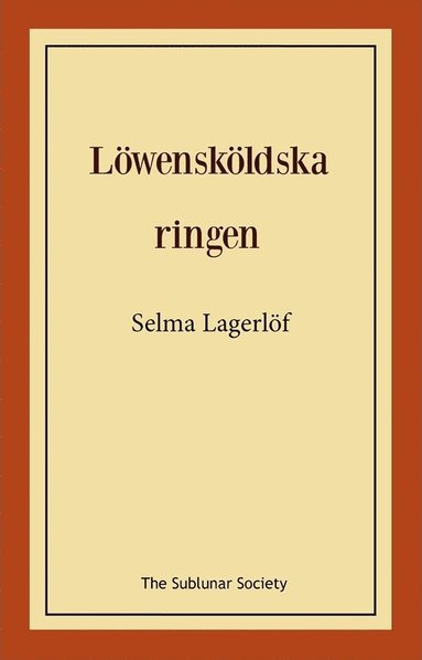 bokomslag Löwensköldska ringen