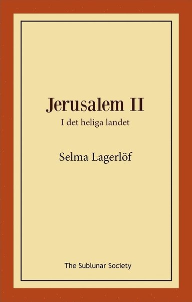 bokomslag Jerusalem II: i det heliga landet