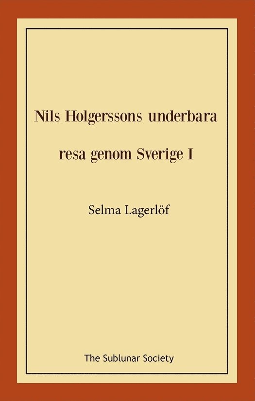 Nils Holgerssons underbara resa genom Sverige I 1