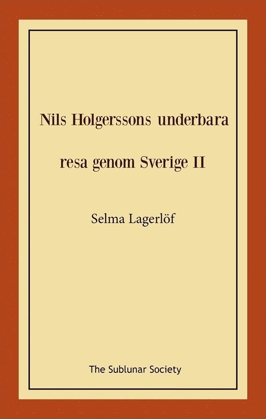 Nils Holgerssons underbara resa genom Sverige II 1