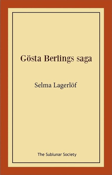 bokomslag Gösta Berlings saga