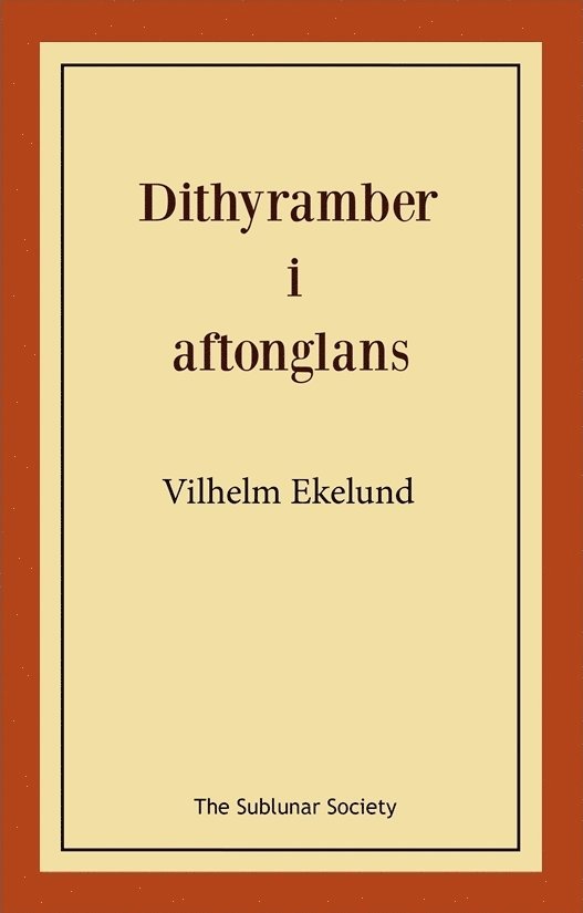 Dithyramber i aftonglans 1