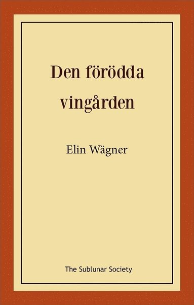 bokomslag Den förödda vingården