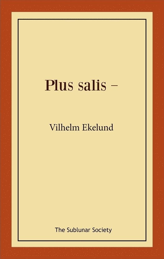 Plus salis - 1