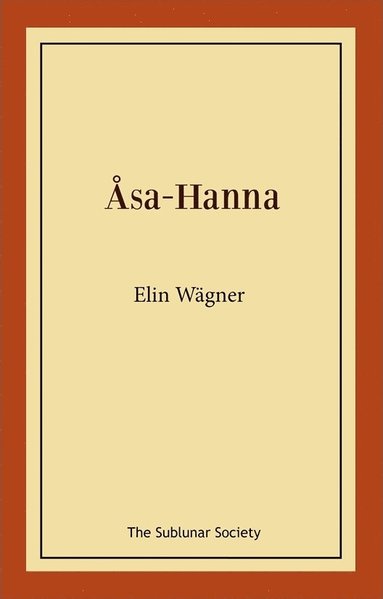 bokomslag Åsa-Hanna