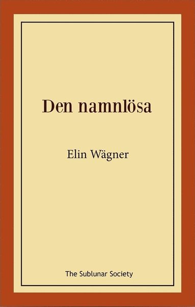 bokomslag Den namnlösa