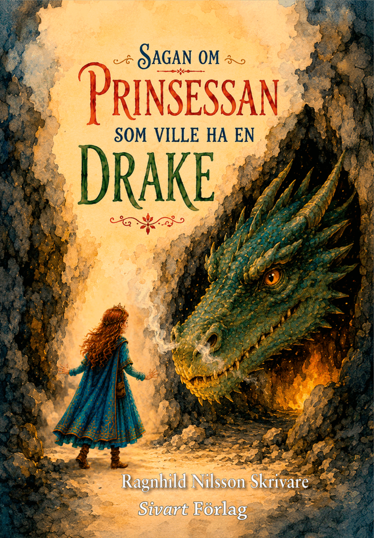 Ragnhild Nilsson Skrivare - Sagan om prinsessan som ville ha en drake, Inbunden