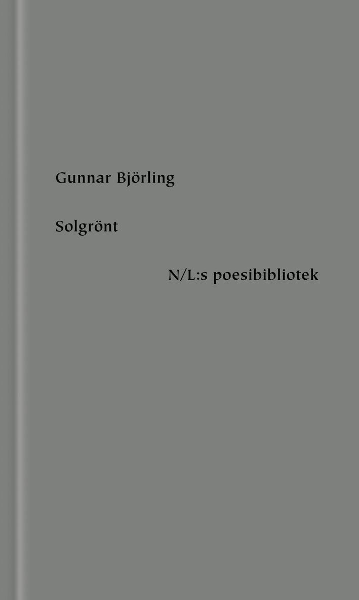 Gunnar Björling - Solgrönt, Inbunden
