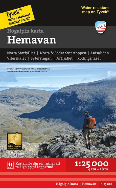 Högalpin karta Hemavan 1:25.000, Övrigt
