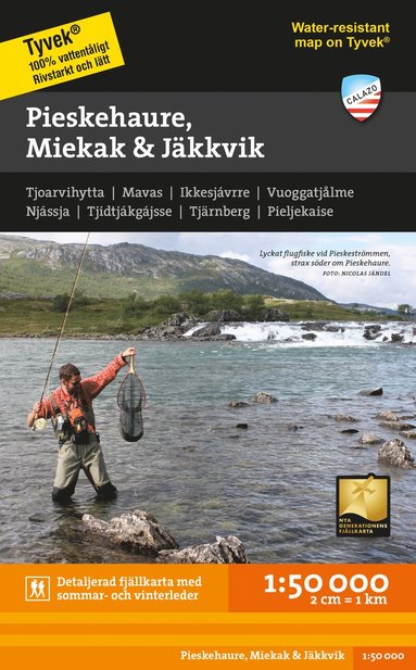 bokomslag Pieskejaure - Miekak - Jäkkvik 1:50.000