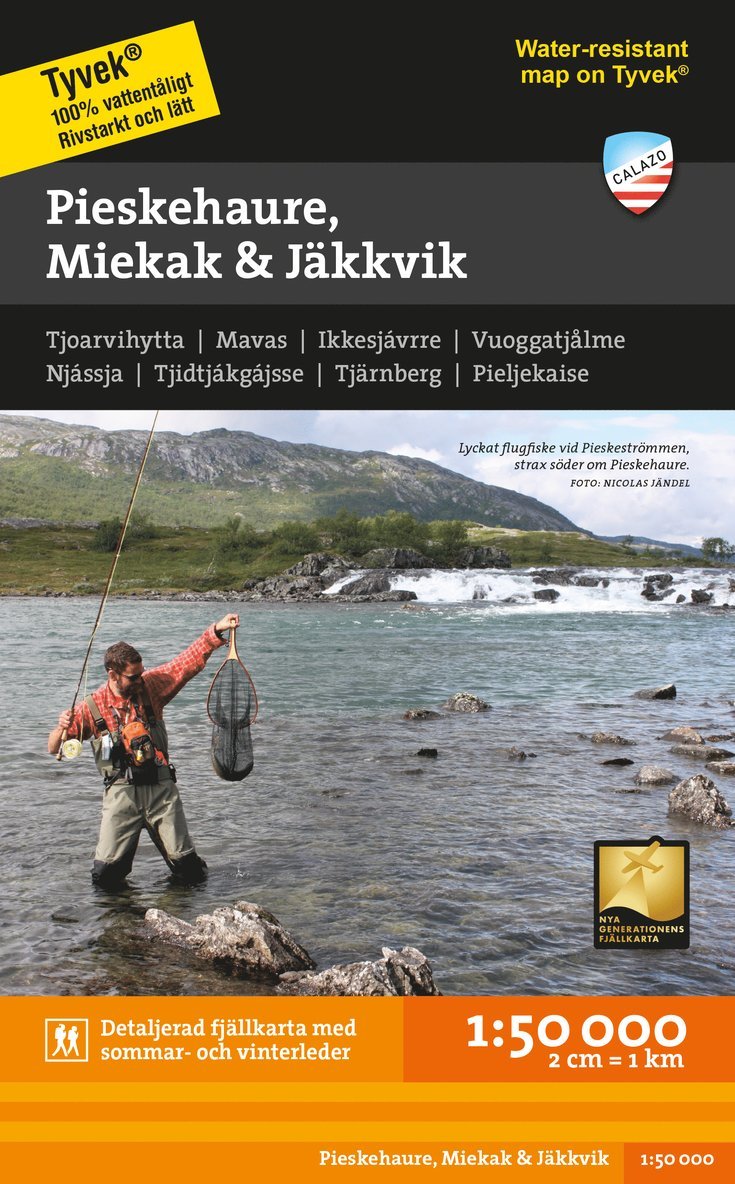 Pieskejaure - Miekak - Jäkkvik 1:50.000 1