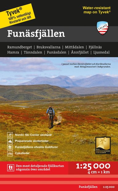 bokomslag Funäsfjällen 1:25.000