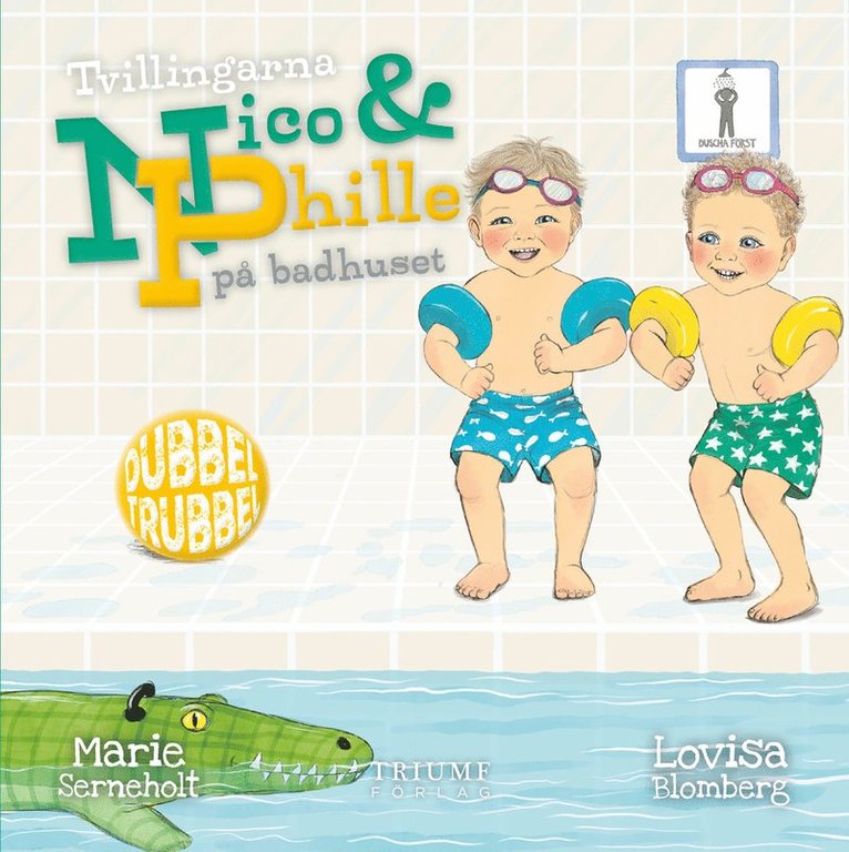 Tvillingarna Nico och Phille på badhuset 1