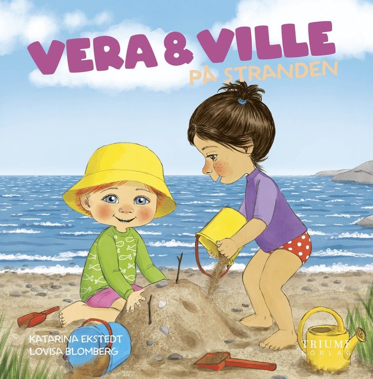 Vera och Ville på stranden 1