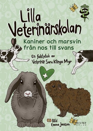 bokomslag Lilla veterinärskolan - Kaniner och marsvin från nos till svans
