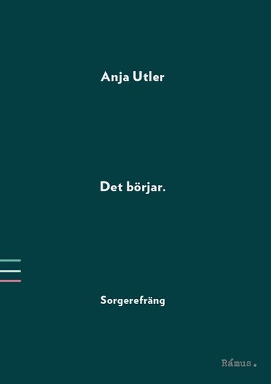 Anja Utler - Det börjar : sorgerefräng, Häftad