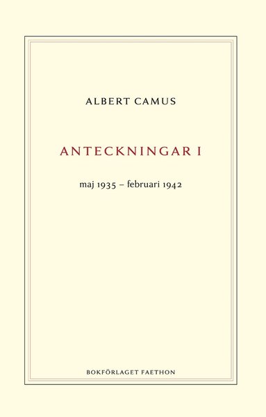 bokomslag Anteckningar 1 : maj 1935-februari 1942