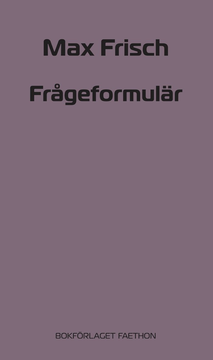 Frågeformulär 1