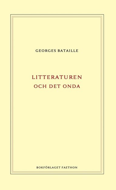 bokomslag Litteraturen och det onda