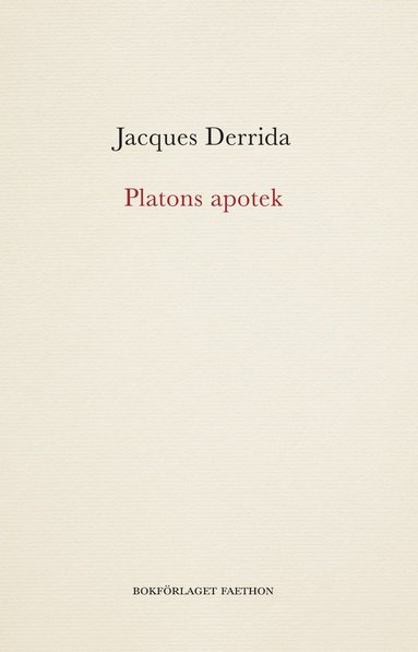 bokomslag Platons apotek