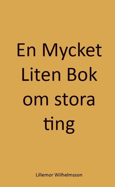 bokomslag En Mycket Liten Bok om stora ting