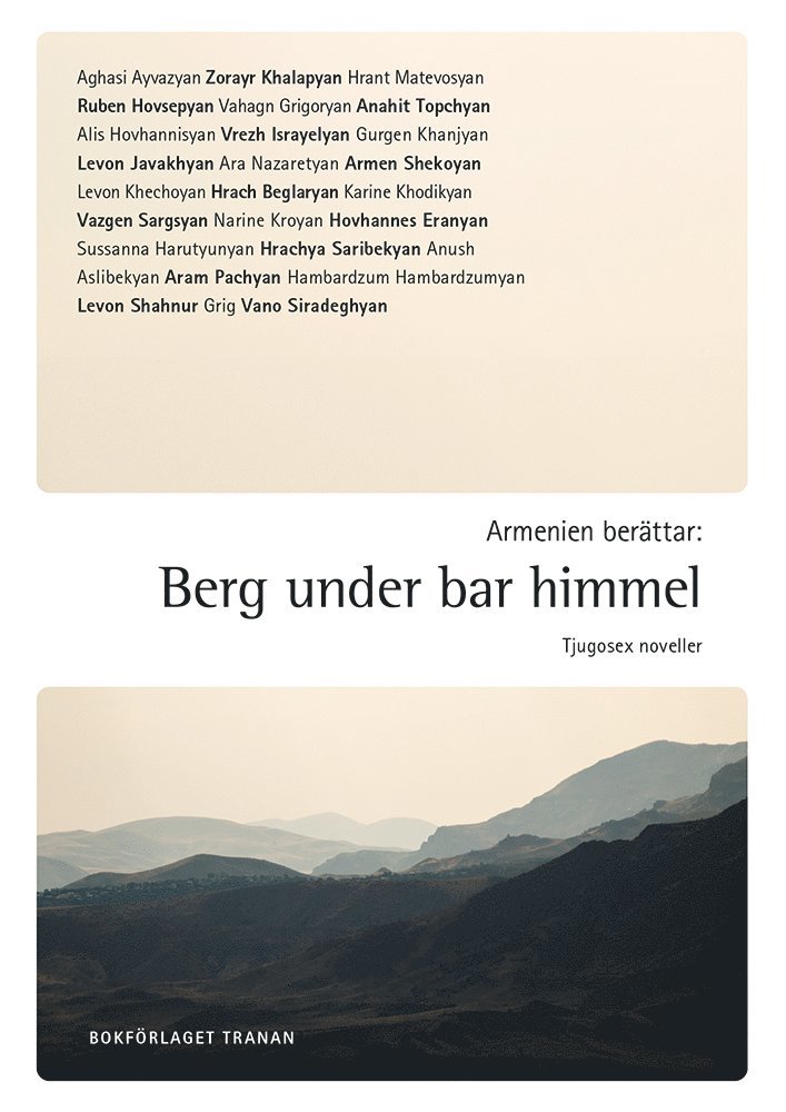 Armenien berättar : berg under bar himmel 1