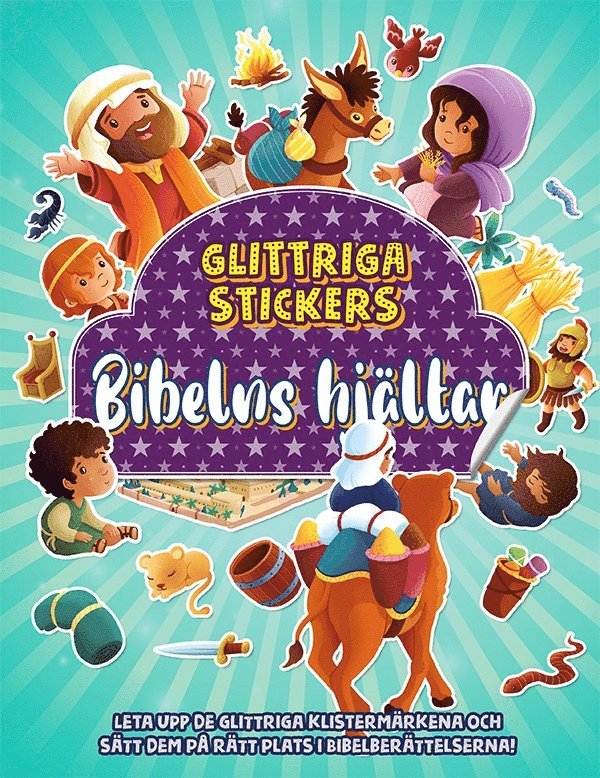Glittriga stickers - Bibelns hjältar, Häftad