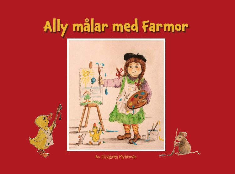 Ally målar med Farmor 1