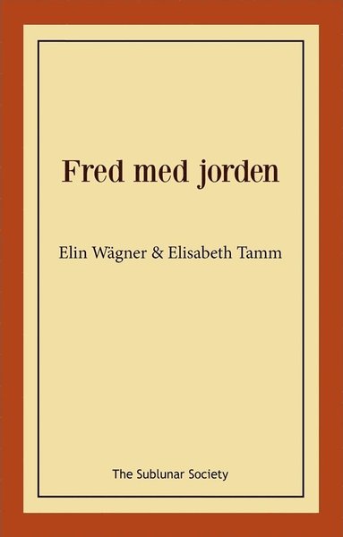 bokomslag Fred med jorden