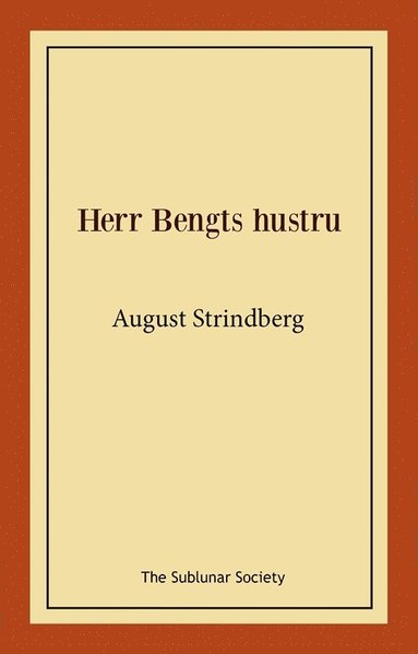 bokomslag Herr Bengts hustru