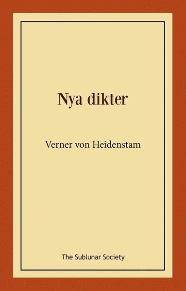 bokomslag Nya dikter