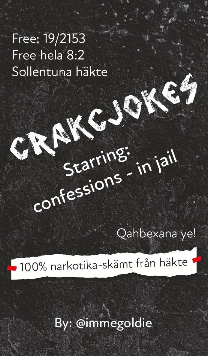 Crackjokes : starring: confessions - in jail 1