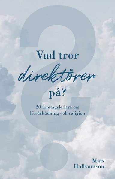 bokomslag Vad tror direktörer på : 20 företagsledare om livsåskådning och religion