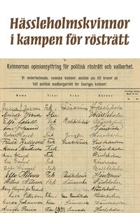 bokomslag Hässleholmskvinnor i kampen för rösträtt