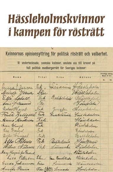 bokomslag Hässleholmskvinnor i kampen för rösträtt
